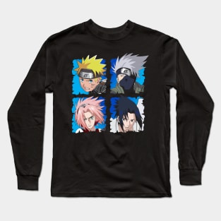 Team 7 anime fanart Long Sleeve T-Shirt